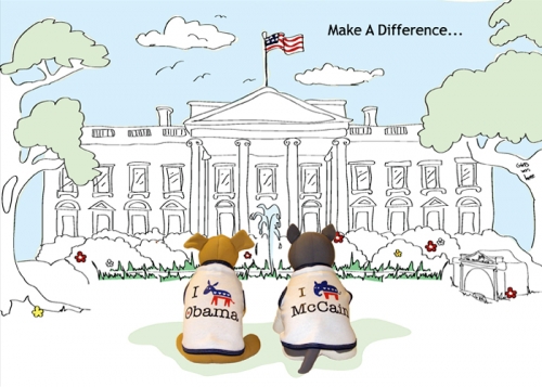 2008 Political dog shirts Get it from Scratch dog shirts